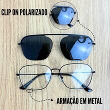 ILOOK Women's Prescription Glasses With Clip On Solar UV400 Polarized Polycarbonate Lens