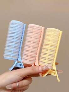 3 /1 Duck-Shaped Air Bangs Curling Iron, Lazy And Curly Bangs Puffing Tool, Heat-Free Hair Styling Device, Puffing Hair Clip Accessory - DIY Puffing Hairstyle Kit, Suitable For All Hair Types