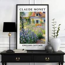 1pc Nghệ thuật vẽ nổi tiếng Claude Monet Bản in và áp phích Cổ điển Đầy màu sắc Sân trong Hoa Phong cảnh Biển Tranh vải Trang trí nhà Quà tặng Khung tùy chọn - Nhiều màu - Xem 14