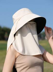 1 Versatile Hat With Wide Brim, Good Breathability, Protects Neck, Covers Face, Sun-Shading & UV Protection, Sweet & Fashionable, Suitable For Outing, Travel, Outdoor Activities, Cycling, Hiking