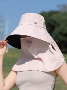 1 Versatile Hat With Wide Brim, Good Breathability, Protects Neck, Covers Face, Sun-Shading & UV Protection, Sweet & Fashionable, Suitable For Outing, Travel, Outdoor Activities, Cycling, Hiking