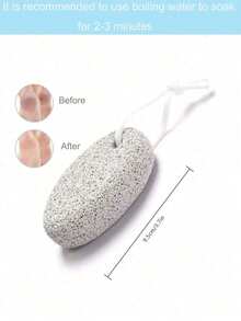1pc/3pcs Natural Foot Pumice Stone For Feet,Lava Pedicure Tools Hard Skin Callus Remover For Feet And Hands - White&Red Foot Rub / Foot Washing Stone / Foot Grinding Stone