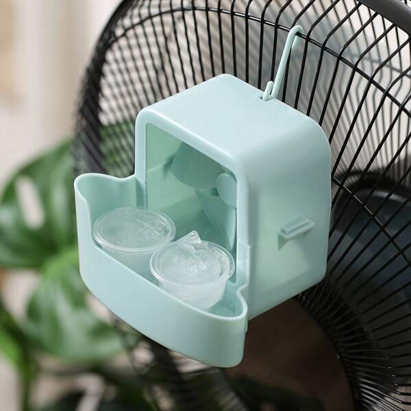 Enfriador portátil sin taladro con bloques de hielo - Operación de abrazadera y manos libres, diseño de plástico duradero, adecuado para uso en el hogar, oficina y exteriores - Enfriamiento instantáneo sin electricidad, enfriador portátil | Alivio del calor de verano | Accesorio de ventilador compacto, dispositivo de enfriamiento portátil