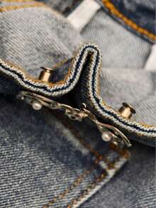 1 Pair Of High-End Pearl Heart-Shaped Brooch Waist Adjuster For Jeans Skirts, Premium Quality With Adjustable Waistband Buckle - Heart-shaped Waist Buckle - View 5