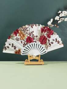 1/2 Stücke faltbarer Bambus Fächer für Mädchen mit Quasten & Blumen, traditionelles chinesisches Kostüm Tanzzubehör Vintage, Mädchen Bambus faltbarer China-Chic kleiner Fächer mit Quasten Blume Kostüm-Requisiten, eleganter, angenehmer und prachtvoll Stil, Fotografie Requisiten können mitgenommen und zusammengeklappt werden für den Sommer, für Hochzeiten, Geschenke, Hochzeitspartys, für Partys, Proms, Ausflüge