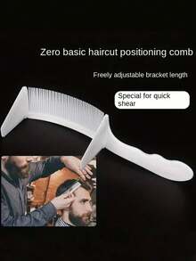 4 pezzi/set Pettine professionale per taglio capelli con design a S regolabile per posizionare i rasoi per capelli, strumento per parrucchieri, elementi essenziali da viaggio, acconciatura, parrucchiere, capelli, viaggio, prodotti per capelli, strumenti per capelli, accessori per capelli, barbiere, accessori da barbiere, barberia, attrezzatura per parrucchieri