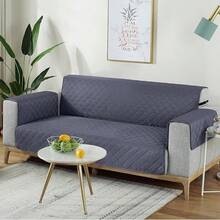 Cubre Sillones, Funda para Sillones Ajustables de Tela Supersuave y Elástica, Repelente al Agua, Resistente a los arañazos de Mascotas, Adecuado para un sofá de 1.2 Metros - Gris Azulado - Ver 3
