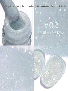 MIANEL 12ML 梦幻婚纱亮片凝胶指甲油 2026 新款流行美白亮片碎钻指甲油 适用于指甲、脚趾甲、UV灯美甲、绿色指甲、白色指甲、粉色指甲、冬季指甲、新年指甲、美甲用品、指甲胶水、按压式美甲 - 彩色 - 查看 25