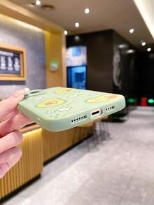 1pc Avocado Pattern Phone Case Compatible With IPhone 17/17 Air/17 Pro/17 Pro Max/16/15/11/13 Pro/16/16 Pro/16E, IPhone 14 Pro Max Phone Protective Cover - Green - View 4