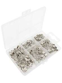 1 Set 4 Größen Edelstahl Nadeln, Kleidungsetiketten Nadeln, Mehrzweck Nadeln mit Aufbewahrungsbox, Kleider Accessoires Nadeln für Kleidung, Tasche, Charm, Schule, Büro Accessoires, Hemden, Jacken, Schmuck, Weihnachten, Halloween, Kleidung Nadeln, lustige, süße Lehrer Geschenke, Kostüm Accessoires, Taschencharms - Verschiedenfarbig - Übersicht 19