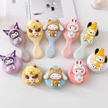 1pc Sanrio Cute Cartoon Mini Air Cushion Comb Small Massage Comb Small Comb Airbag Comb Portable Hair Comb Homecoming Season Gift(There May Be Color Differences In Shooting Due To Different Angles And Lighting/Slight Variations In Details In Different Batches)