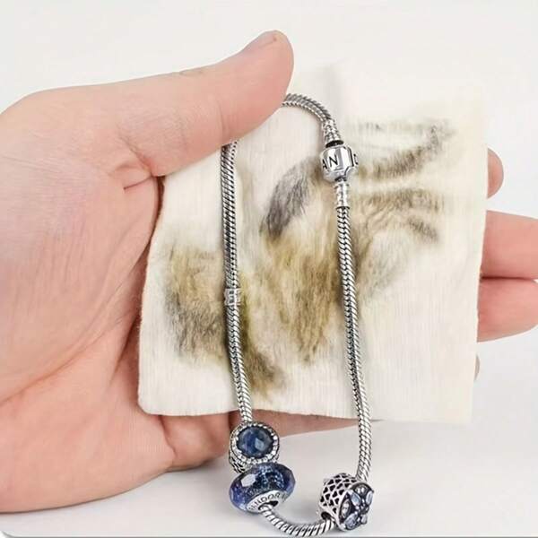 10 sztuk/zestaw ściereczek do polerowania biżuterii, ściereczek do czyszczenia naszyjników, ściereczek do usuwania nalotu ze srebra z pierścionków i bransoletek