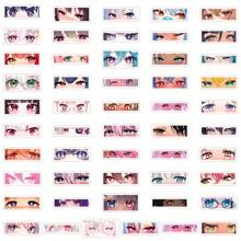 50PCS 2D EyesStickers Vinyl Aesthetics Stickers Scrapbooking, Diary, Bumper, Skateboard, Water Bottle, Cartoon, Hard Hat, Car Stickers And Decals, School Supplies,Back To School