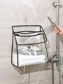 1 Túi treo chống thấm nước, Túi đựng đồ vệ sinh cá nhân và đồ dùng phòng tắm trong suốt, Túi đựng điện thoại di động và quần áo có móc, Đồ chơi và khăn giấy đựng trong phòng tắm, Đồ dùng sắp xếp, Phụ kiện phòng tắm, Túi đựng đồ vệ sinh cá nhân cơ bản Túi bơi cho người bơi Túi đi biển nhiệt đới cho kỳ nghỉ hè trên đảo Phụ kiện bãi biển cho bé gái bé trai nam nữ Đồ dùng trở lại trường - màu đen - Xem 1