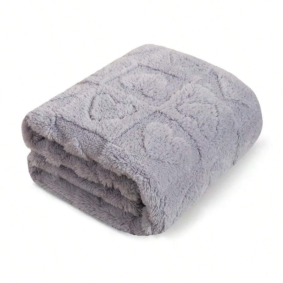 1pc Plush Baby Blanket, Ultra Soft & Comfortable Infant Swaddle Blanket For Girls & Boys, Fluffy Baby Walker/Stroller/Crib Receiving Blanket, Newborn Baby Shower/Birthday Party Gift - 80*100cm - View 1