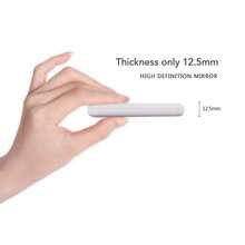 Portable LED Lighted Compact Mirror, Mini Foldable Makeup Mirror With 1X/3X Magnification, Hand-Held, Small Lighting, Pocket Mirror For Home, Bathroom, Dresser Vanity, Travel - White - View 5