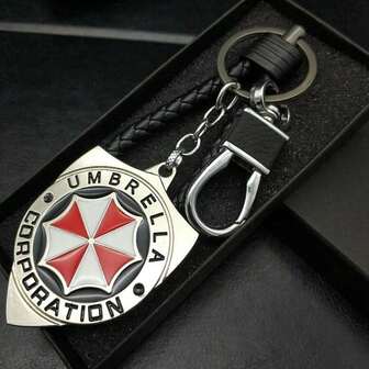 1 pieza Llavero del modelo de metal completo de la Corporación Umbrella, periféricos de juego, juguetes de costura, juguetes de viaje, juguetes antiestrés para el aula, mini juguetes de baño, artículos de papelería navideños, pelota antiestrés, regalo de cumpleaños, regalo de Navidad, regalo de Halloween, regalo de Nochebuena, regalo perfecto, regalo, juguetes, juegos