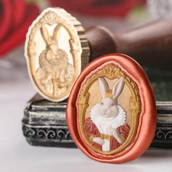 1 Pc Fairy Tale Series Wax Seal Stamp Head, Detachable Solid Brass, Intricate Fairy TalesDesigns (Castle/Rabbit/Bear/Hot Air Balloon/Candy House), Wax Sealed Stamp Head, Fire Paint Seal Head, DIY Craft, Gift Packaging, Envelope Sealing, Party Invitation Letter,Back To School,School Supplies