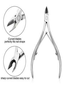 2 pezzi Limetta per unghie in acciaio inossidabile, Tagliunghie - Strumenti per manicure durevoli, adatti per unghie delle mani e dei piedi sane, inodore