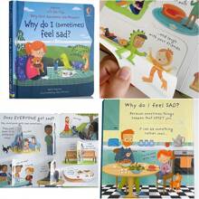 Lachilly Usborne Lift The Flap Very First Questions And Answers Series Book - O que é o amor? Por que precisamos de um penico?/Por que às vezes me sinto bravo?/Por que (às vezes) me sinto triste? Popularização da ciência Livro cognitivo Livros de imagens com abas 3D Educação infantil Livro de inglês para crianças