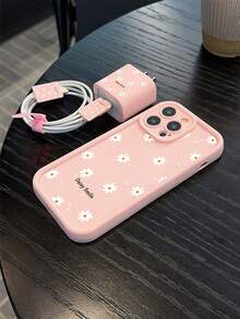 5pcs Pink Phone Case Set, Compatible With IPhone 17, 17 Air, 17 Pro, 17 Pro Max, Includes Charger Head, Data Cable, Lanyard - Multicolor 3 - View 2