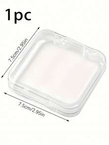 30/10/1pc,便携式美甲沙龙流行可穿戴美甲甲板布置展示盒,三折三层美甲透明防尘收纳盒,适用于指甲、耳环、戒指、各种小饰品收纳,带胶带,美甲收纳盒,折叠首饰收纳盒,可穿戴美甲透明收纳盒,可穿戴美甲三折便携式收纳盒,可收纳指甲,美甲收纳的最佳礼物