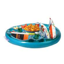 PVC Colorful Beverage Holder, Inflatable Floating Drink Cup Coaster For Pool Party, Swimming Pool Bar Tray