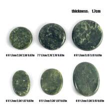 1pc Heated Massage Stone, Spa Therapy Basalt Stone For Beauty Salon, Foot Bath, Wellness Center, Full Body Scraping Gua Sha - Army Green - View 7