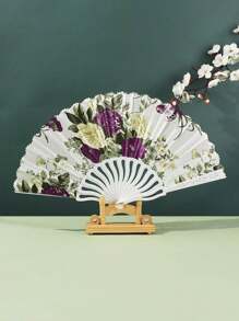 1/2 Stücke faltbarer Bambus Fächer für Mädchen mit Quasten & Blumen, traditionelles chinesisches Kostüm Tanzzubehör Vintage, Mädchen Bambus faltbarer China-Chic kleiner Fächer mit Quasten Blume Kostüm-Requisiten, eleganter, angenehmer und prachtvoll Stil, Fotografie Requisiten können mitgenommen und zusammengeklappt werden für den Sommer, für Hochzeiten, Geschenke, Hochzeitspartys, für Partys, Proms, Ausflüge