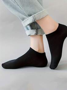 5 Pares de Meias Tornozelo Respiráveis e de Secagem Rápida para Homens e Mulheres, Adequadas para Corrida, Esportes e Uso Casual - Poliéster Leve, Adequado para Todas as Estações, Lavável em Máquina (Cinza/Branco/Preto)