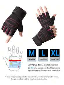 一双男女通用的运动手套，适合举重、骑自行车、健身房、训练，具有透气舒适的设计。黑色手套健身房配件，运动，健身房，家庭锻炼，女士健身手套，拳击手套，健身手套，健身手套，男士健身手套