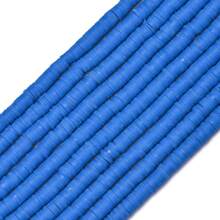 6mm 1/5/10 Strand Flat Round Polymer Clay Beads, Multicolor Loose Spacer Polymer Clay Beads For Jewelry Making, DIY Handmade Bracelet Necklace Jewelry Making Craft Supplies, Soft Clay Material, Art & Craft Beading Supplies