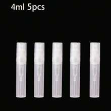 5pcs Transparent Plastic Perfume Spray Bottles - 2ml, 4ml, 5ml Travel Size Fine Mist Refillable Atomizers, Perfume Sample & DIY Packaging Bottles