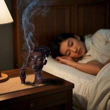 1 pieza Quemador de incienso de resina moderno con diseño de silueta femenina elegante - Accesorio de aromaterapia decorativo y con estilo para el hogar y la oficina, perfecto para relajación y como idea de regalo único, para uso en interiores o exteriores - Multicolor - Ver 12