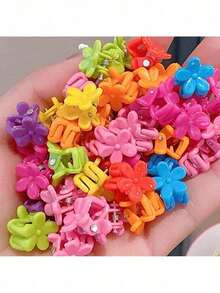50-100pcs Mini Hair Clips Barrettes For Cute Hairstyle Girls Kids Colorful - 50件 - 查看 3