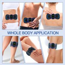 5pcs Mini Portable Electric Massage Patches, EMS Pulse Massager For Neck, Back, Waist, Buttocks, Legs, Arms And More, 8 Massage Modes (Massage, Kneading, Scraping, Pressing, Acupoint, Cupping, Activation, Shaping) And 19 Adjustable Intensities, Relieve Muscle Soreness And Fatigue (150mAh)