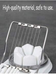 1pc Household Multifunctional Egg Slicer, Suitable For Hard-Boiled Eggs, 2-In-1 Egg Cutter/Divider/Dicer/Slicer, Kitchen Small ToolCreative Home Cutting Tool, Creative Kitchen Supplies - Multicolor - View 3