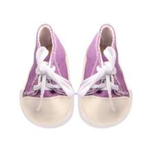 1 paire de chaussures de poupée, baskets en canevas pour poupée, chaussures de sport de couleur unie à la mode, convient aux poupées bébé reborn de 18 pouces, filles de 3 ans et plus, étudiants, accessoires de jouets pour enfants, cadeau d'anniversaire, fête de vacances