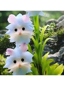 200 Pieces Of Cat's Eye Orchid Flowers, Cute Cat-Shaped Flowers, Soft Blue And Pink, Suitable For Indoor And Outdoor Decoration On Valentine's Day, Christmas, Easter, Thanksgiving, Cold-Resistant And Suitable For All Seasons, Suitable For DIY Gardens, Home Gardens, Flower Pots And Courtyards - Ideal Gardening Gifts - Christmas - Holiday Flowers - Celebration Flowers - Christmas - 200 hạt giống - Xem 4