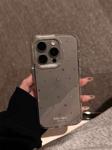 Funda de cristal con diamantes de colores de dopamina de lujo para 16 Pro Max, nueva versión de 15, funda protectora para 16, 13 nicho femenino 14 protección completa anti caídas 15 Pro carcasa transparente