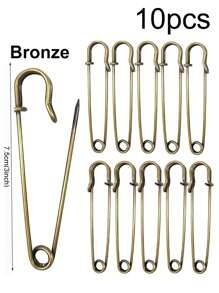 4/5/8/10/12/20Pcs7.5cm Large Pin For Clothes Leather Canvas Blankets Crafts Skirts Kilts