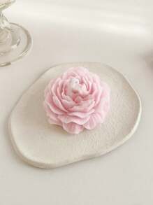 1 pieza Vela con forma de flor, vela estética con forma floral, vela de cera de soja fría, vela hecha a mano minimalista, vela decorativa para el hogar, spa, yoga, decoración de cumpleaños, boda, fiesta, regalo, set de velas, regalo, regalo para mujer, regalo para mejor amiga