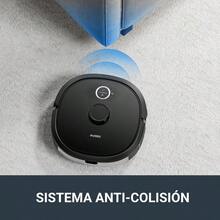 Robot Aspirador, NER650 2000Pa Robot Aspirador con Navegación LDS, Mapeo Inteligente y Wi-Fi Conectado para Suelo de Moqueta con Alexa  Assistante Negro