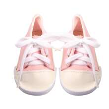 1 paire de chaussures de poupée, baskets en canevas pour poupée, chaussures de sport de couleur unie à la mode, convient aux poupées bébé reborn de 18 pouces, filles de 3 ans et plus, étudiants, accessoires de jouets pour enfants, cadeau d'anniversaire, fête de vacances