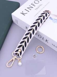 Stylish Embroidered Wrist Phone Strap | Summer Chic Short Hand Lanyard | Lightweight & For Daily Looks & Vacation Gifts For Mother, Family, Friends, Birthday, Holiday Phone Charm, Phone Chain