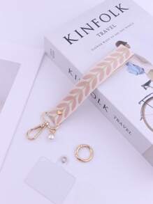 Stylish Embroidered Wrist Phone Strap | Summer Chic Short Hand Lanyard | Lightweight & For Daily Looks & Vacation Gifts For Mother, Family, Friends, Birthday, Holiday Phone Charm, Phone Chain