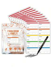 100pcs, Coloured Freezer Labels Food Storage Labels Stickers, Fridge Stickers Removable For Food Containers, Freezer Meal Tags For Kitchen Organization, Back To School, School Supplies, School, Aesthetic School Supplies, Stationary