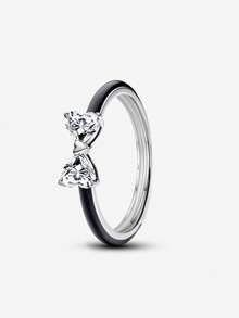 1pc S925 Lines Opening Adjustable Band Ring For Women Fashion Rhinestones Jewelry Gifts For Teen Girls Friend Family Fine Jewelry - 銀色 - 查看 40