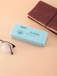1pc Cartoon Dog Design Eyeglass Case, Durable PU Leather Protective Cover, Cute Letter Dog Eyewear Storage Box, Unisex, Suitable For Daily Eyeglasses Accessories - Multicolor - View 7