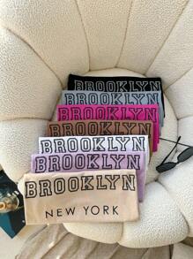 Camiseta Feminina BROOKLYN NEW YORK – Moda Casual com Toque New Yorker